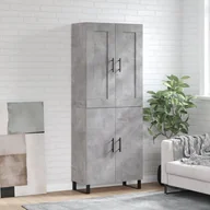 Witryny - vidaXL Witrynka, szarość betonu 69,5x34x180 cm materiał drewnopochodny - miniaturka - grafika 1