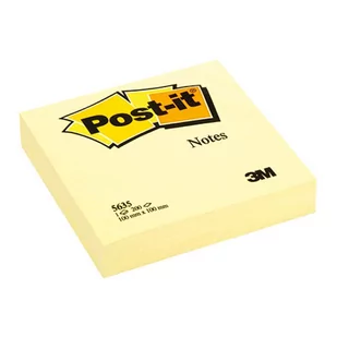 Bloczek Post-It Żółty 100 X 100 Mm 200 Kartek Samoprzylepny - Gadżety  do biura - miniaturka - grafika 1