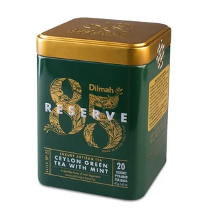 Dilmah Ceylon Green Tea with Mint 20x2g herbata ekspresowa w puszce - Herbata - miniaturka - grafika 1