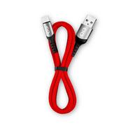 Kable USB - Uniwersalny kabel USB-A 2.0 - USB-C eXc BRAID, 1.2 m, czerwony - miniaturka - grafika 1