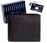Portfele - Kochmanski portfel męski skórzany czarny pionowy ze skóry skóra rfid - miniaturka - grafika 1
