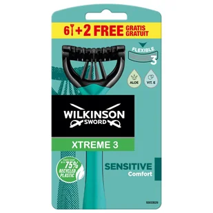 Wilkinson Sword Xtreme 3 drodze optycznej modelerze trawy, 3 szt. + 1 gratis zielony 287214 - Maszynki do golenia i wkłady - miniaturka - grafika 2