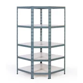 Szafy i regały magazynowe - Narożny regał półkowy, 1800 x 900 x 600 mm, nośność 175 kg - miniaturka - grafika 1