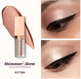 Stila Shimmer and Glow Liquid Eye Shadow - płynny cień do oczu Kitten - Cienie do powiek - miniaturka - grafika 4