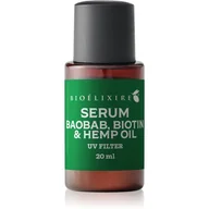 Olejki do ciała i włosów - Bioelixire Olejek konopny & baobab Włosy średnio i wysokoporowate 20 ml - miniaturka - grafika 1