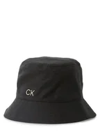 Czapki damskie - Calvin Klein - Damski bucket hat, czarny - miniaturka - grafika 1