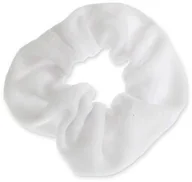 Ozdoby do włosów - BIAŁA OWIJKA SCRUNCHIE kolor biały bawełna koło do włosów klasyczne elastyczne (cj2157) - miniaturka - grafika 1