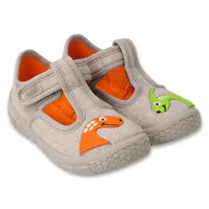 Buty dla dziewczynek - Befado obuwie dziecięce 629P003 szare - miniaturka - grafika 1