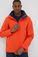 Kurtki i kamizelki sportowe męskie - Jack Wolfskin kurtka outdoorowa Stormy Point kolor pomarańczowy - miniaturka - grafika 1