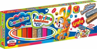 BAMBINO Plastelina kwadratowa 18 kolorów - Masy plastyczne - miniaturka - grafika 1