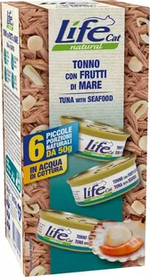 Life Pet Care Life Cat Karma Dla Kota Tuńczyk Owoce Morza 6x50g - Mokra karma dla kotów - miniaturka - grafika 1
