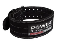 Pasy kulturystyczne - Pas fitness Power System  Opasek Powerlifting Černý M - miniaturka - grafika 1