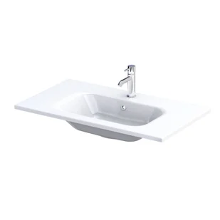 Umywalka meblowa Oristo Are 81x46 cm prostokątna biały połysk UME-AR-80-92 - Umywalki - miniaturka - grafika 1