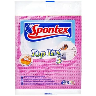 Spontex Polska Sp. z o.o. Ściereczki Gąbczaste Top Tex 3Szt Spontex - Ściereczki, gąbki, czyściki - miniaturka - grafika 1