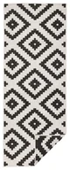 Dywany zewnętrzne - Czarno-kremowy dywan dwustronny odpowiedni na zewnątrz NORTHRUGS Malta, 80x150 cm - miniaturka - grafika 1