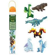 Figurki kolekcjonerskie - Safari Ltd 100416 Smoki -6 szt. w tubie - miniaturka - grafika 1