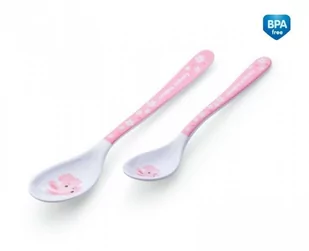 Canpol babies babies łyżeczki melaminowe "Bunny&Company" 2 szt - Zestawy naczyń dla dzieci - miniaturka - grafika 1