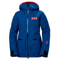 Kurtki narciarskie - Helly Hansen Powderqueen 3.0, kurtka narciarska, damska, niebieski - miniaturka - grafika 1