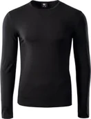 Koszulki sportowe męskie - IQ Koszulka męska Milky Ls czarna r. L - miniaturka - grafika 1