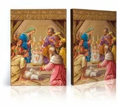 Ikony i obrazy sakralne - Ikona religijna Boże Narodzenie - miniaturka - grafika 1