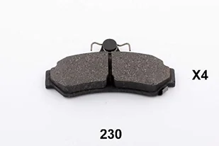 JAPANPARTS Zestaw klocków hamulcowych, hamulce tarczowe PP-230AF PP-230AF - Klocki hamulcowe - miniaturka - grafika 1
