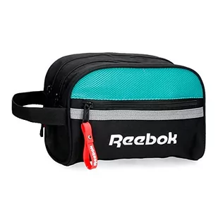 Reebok Andover Neceser, Dwie przegrody adaptacyjne, Czarny, 26x16x12 cm, Poliester, czarny, Neceser Dos Compartimentos Adaptable, regulowana kosmetyczka dwukomorowa - Kosmetyczki, organizery i kuferki - miniaturka - grafika 1