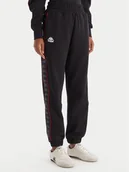Spodnie sportowe damskie - Kappa Spodnie dresowe Banda Adina 311M8HW Czarny Regular Fit - miniaturka - grafika 1
