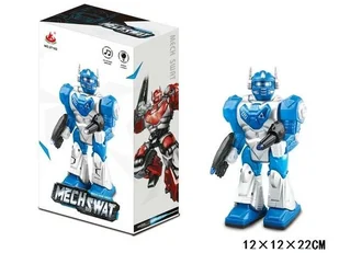 Zabawka robot chodzący na baterie dla dzieci 8206 - Roboty dla dzieci - miniaturka - grafika 1