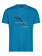 Koszulki sportowe męskie - CMP Koszulka funkcyjna w kolorze niebieskim - miniaturka - grafika 1