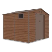 Altany ogrodowe - Domek Na Narzędzia Montreal 9X8 Walnut - miniaturka - grafika 1