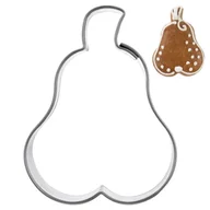 Formy do ciast - Wykrawacz do ciastek stalowy gruszka 4,5 cm - miniaturka - grafika 1