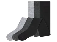 Rajstopy dziecięce - lupilu® Rajstopy dla niemowląt z organicznej bawełny, 3 pary (86/92, Szary/ czarny) - miniaturka - grafika 1