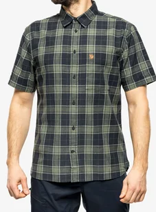 Koszula podróżnicza Fjallraven Ovik Travel Shirt S/S - dark navy/patina green - Odzież trekkingowa damska - miniaturka - grafika 1