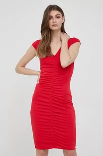 Emporio Armani sukienka kolor czerwony mini dopasowana - Sukienki - miniaturka - grafika 1