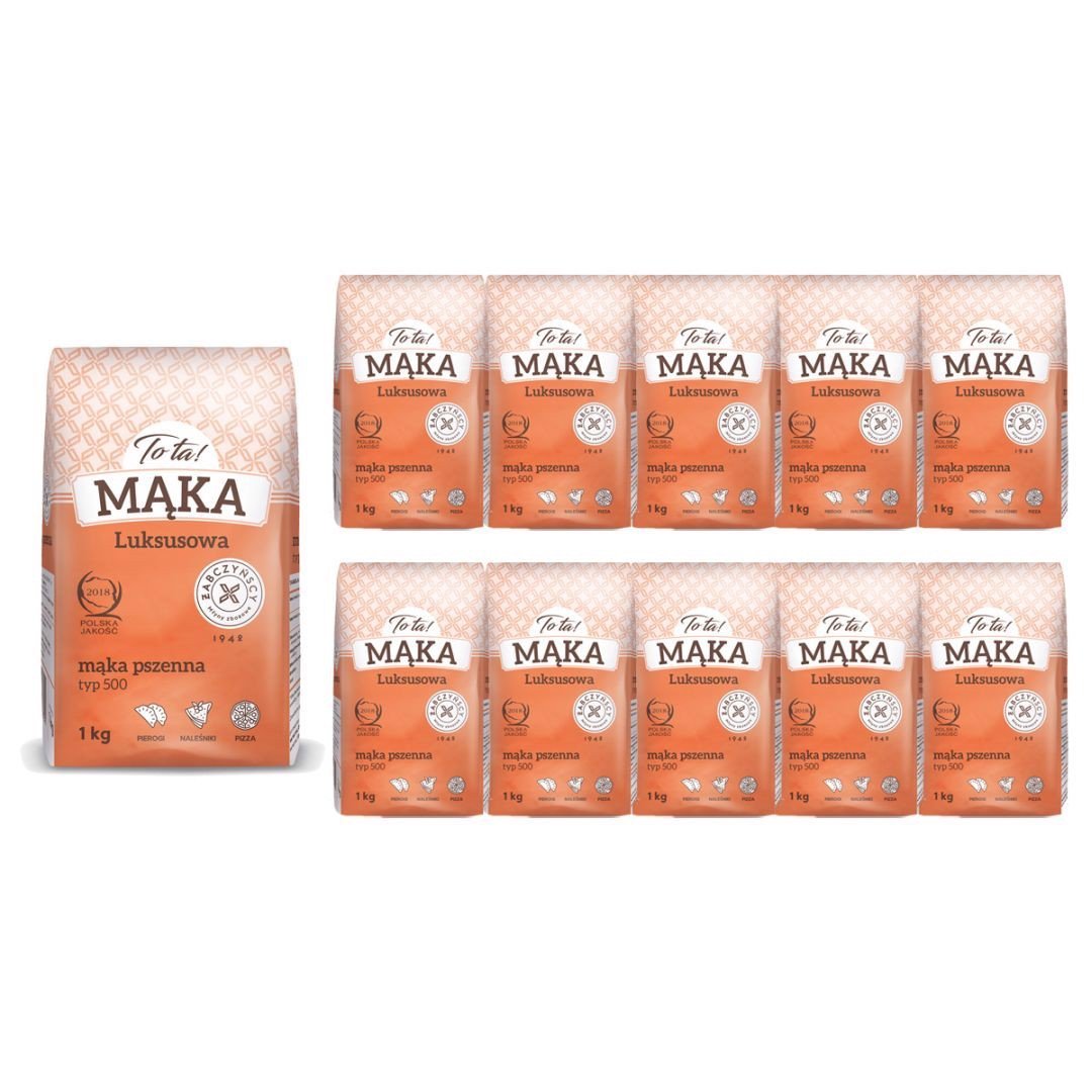 To ta! Mąka pszenna luksusowa typ 500 1 kg x 10 sztuk