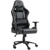 Fotele gamingowe - Fotel GAMVIS Phantom Large Pikowany Czarny - miniaturka - grafika 1
