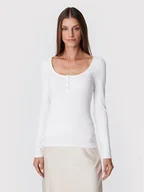 Bluzki damskie - Guess Bluzka W2YP46 KBCO2 Biały Slim Fit - miniaturka - grafika 1
