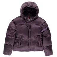 Kurtki i kamizelki sportowe damskie - Kurtka Alpha Industries Cloud Puffer Bomber 148006719 - fioletowa - miniaturka - grafika 1