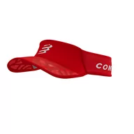 Czapki i chusty sportowe damskie - COMPRESSPORT Daszek biegowy SPIDERWEB ULTRALIGHT VISOR red - miniaturka - grafika 1