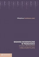Pedagogika i dydaktyka - Badania biograficzne w pedagogice Tom 6 - Wydawnictwo Naukowe UMK - miniaturka - grafika 1