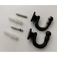 Karnisze - Haczyk drapujący do karnisza SOHO/ CITY czarny - miniaturka - grafika 1