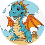 Malowanie po numerach - Ideyka Malowanie po numerach - Chud smoka 19cm - miniaturka - grafika 1