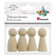 Decoupage - Titanum Drewniane pionki 42 mm 4 szt. - miniaturka - grafika 1