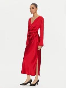 Imperial Sukienka koktajlowa AFGSIBA Czerwony Regular Fit - Sukienki - miniaturka - grafika 1