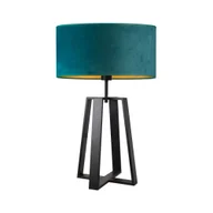 Lampy stojące - Stylowa lampka nocna do sypialni z welurowym kloszem THOR VELUR - miniaturka - grafika 1