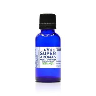 SUPER AROMAS Aromat Spożywczy Słodka Mięta 30 ml - Dodatki do ciast w proszku - miniaturka - grafika 1