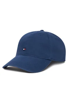 Tommy Hilfiger Czapka z daszkiem Flag Soft 6 Panel AM0AM13426 Granatowy - Czapki męskie - miniaturka - grafika 1