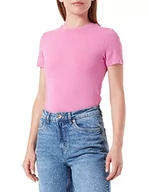 Koszulki i topy damskie - ONLY Onlpure Life S/S Slim Top JRS T-Shirt damski, Super Pink, L - miniaturka - grafika 1