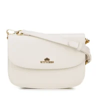 Torebki damskie - Damska crossbody ze skóry naturalnej kremowa - miniaturka - grafika 1
