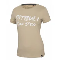 Odzież taktyczna i umundurowanie - Koszulka damska Pit Bull Middle Weight 170 Basic Brush '24 - Piaskowa XS (32) - miniaturka - grafika 1
